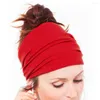 Bérets femmes manches casquette bandes casque bandeau masque chapeau Turban porter pansement cheveux Stretch couleur unie