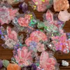 Confezione regalo Crystal Diamond Flash Sticker Farfalla floreale Fai da te Scrapbooking Junk Journal Planner fatto a mano Adesivi di cancelleria Estetica