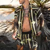 Men's Tracksuits Summer Hawaiian Set Mens Printing Short Sleeve Casual Floral Shirt Beach Two Piece Suit Fashion Men Sets S-3XLMen's