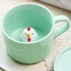 Tasses Tasse À Café Exquis Créatif Animal Décor Tasse À Lait Effet 3D Longue Durée Élégante Visuelle Eau