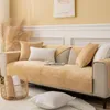 Chair Covers Modern Sofa For Living Room Thicken Plush Couch Cushion Minimalist Corner Seat Cover Towel Settee Recliner