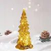 Lighted Glass Christmas Tree LED Valentines Day Night Lights Fairy