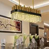 Pendant Lamps Dining Room Lights Island Lighting Hanging Wrought Iron Crystal Nordic Lamp Creative