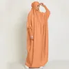 Vêtements ethniques Jilbab Abaya Femmes Musulman One Piece Robe de prière Couverture complète Abayas Dubaï Turquie Islam Vêtements Hijab Robe Modest Ramadan