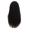 Brazilian Human Hair 13X4 Lace Front Wig Kinky Curly 10-34inch 150%-250% Density Natural Color Yirubeauty