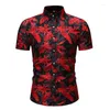 Men's Casual Shirts Vacation Stand Collar Button Loose Shirt Apparel Comfort Tops Com