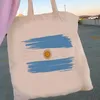 Borse per la spesa Borsa con bandiera dell'Argentina Shopper Alimentari Tela Borsa in cotone Bolsas Ecologicas Shoping Sacola Reutilizables Grab