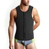 Heren lichaamsvormen rits taille trainer mannen ultra zweet neopreen korset slanke vestgordel cincher shaper corsets omkeerbaar