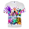 T-shirts pour hommes mode Sport Hip Hop danse 3d Costume hommes femmes T-shirt sweats hauts à manches courtes col rond T-shirts T-shirt