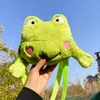 Evening Bags Lovely Crossbody Cute Frog Messenger Sling Bag Plush Soft Small Fashion Zipper Female Girls Travel Purse For School Shopper