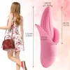 Vibromasseur jouet sexuel Lécher la langue Stimulateur de clitoris Masseur de mamelon Produits de masturbation orale Stimulant Haricots au miel Jouets pour femmes 18