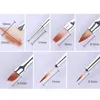 Nail Art Kits 12pcs Painting Brush Set Pen Drawing On Nails Design For Builder Gradient Gel Tools