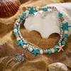 Anklets Vintage Shell Beads Starfish For Women Multi Layer Anklet Leg Bracelet Handmade Bohemian Beach Jewelry Sandals Gift