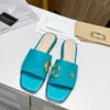 Women Slippers Jelly Clour Designer Slides Non Slip Squre Toe Beach Shoes Flat Heel Gold Metal Letter Stars Open Toe Outdoor New Fashion Luxury Brand 5a Leather 36-43