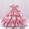 Robes à pois pour filles, tenue princesse de mariage pour enfants, vêtements de 1er anniversaire, Tutu de fête pour nourrissons, vêtements pour tout-petits