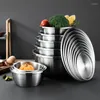 Bowls 304 Stainless Steel Thicken With Lid Salad Egg Mixing Vegetable Bowl Soup Basin Plate Tableware Kitchen Utensils