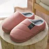 Slippers Cotton For Autumn And Winter.Lovers Indoor Home Anti - Slip Thick Bottom.To Keep Warm.Bag Heel Hair Slipper Man