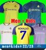 Camisas de futebol do Al Nassr FC Ronaldo 22 23 Home amarelo fora 2022 23 CR7 Gonzalo Talisca Ghislain Konan Vincent Aboubakar masculino Camisa de futebol Al-Nassr FC INFANTIL MULHER