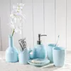 Bath Accessory Set European Wash Ceramic Bathroom Five-piece Mouthwash Cup Brush Supplies Kit Wedding Gift Wx112611491