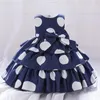 Robes à pois pour filles, tenue princesse de mariage pour enfants, vêtements de 1er anniversaire, Tutu de fête pour nourrissons, vêtements pour tout-petits