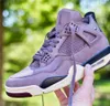Authentic 4 A Ma Maniere Outdoor Shoes Men Women Violet Ore Medium Ash Black Muslin Burgundy Crush 4S Sports Sneakers With Box