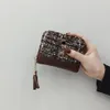 Carteras de diseñador con cremallera para mujer, monedero de lujo, bolso de mano informal, bolsos tipo sobre, bolso de moda clásico