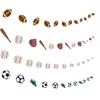 Party Decoration 1Set 2.5M Soccer Sport Theme Football Birthday Decorations Balloon Basketball Baseball Banner Kids Boys Baby Event Supply