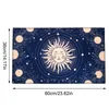 Nappe Rectangle Autel Soleil Étoile Divination Tapisserie Sorcellerie Astrologie Linge Pour