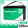 Grad A 12V 24V 100AH ​​200AH LIFEPO4 Batteripaket Inbyggt BMS Deep Cycle Lithium Iron Fosfate Cell For Solar Power RV Car Golf