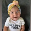 Hats Baby Girl Boy Cap For Children Beanies Velvet Turban Kids Pompom Donut Ear Hat Warmer Caps Hair Accessories