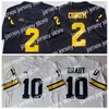 ملابس الكلية الأمريكية لكرة القدم NCAA College Michigan Wolverines 9 JJ McCarthy Jerseys 2 Blake Corum 10 Tom Brady Donovan Edwards Ronnie Bell Howard Charles Woodson M