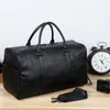 Handbag Wholesale and Retail Online Men's Leather Travel Bag Large Capacity One Shoulder Msenger Belt Shoe Position Fitns Luggage