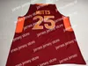 Баскетбол в колледже носит индивидуальную баскетбольную майку NCAA Colelge Virginia Tech Hokies 25 Justyn Mutts High School School или любое название Number Trandeys S-5XL