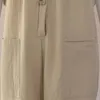 女性用ジャンプスーツロンパース5xl女性ソリッドカラーボタンポケット綿リネンジャンプスーツビブ全体のダンガリーカジュアルロングハーレムオーバーオールジャンプ