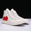 All Shoe CDG Canvas Play Love With Eyes Hearts 1970 1970. Big Eyes Beige Black Classic Scateboard Sneakers 35-44 M8