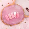 Storage Boxes Resin Agate Nail Art Palette Display Plate Necklace Ring Earrings Painted Tray Jewelry Holder Box Home Decoration