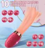 Sexspielzeug-Vibrator, cooler Reis, Zungenlecken, warm, simulieren Männlichkeit, weibliche Masturbation, Vaginal-AV-Stick, Vibrationsmassage