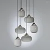 Lâmpadas pendentes de luminária de ferro moderno Iluminação de lustres de suspensão LED Avizeler Luzes de Teto Nórdico Decoração