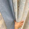 Vorhang aus europäischem Chenille-Jacquard-Stoff, moderne Vorhänge für Wohnzimmer, Esszimmer, Schlafzimmer, Verdunkelung