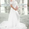 Zwangerschapsjurken voor PO -scheuten chiffon zwangerschapskleding pography rekwisieten maxi jurk zwangere vrouwen kleding 230107