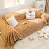 Sandalye kapaklar peluş kanepe kapağı Yumuşak kesitsel recliner Slipcover oturma odası için rahat mercan kadife battaniye yatak örtüleri