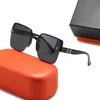 2023 Uv Quality Outdoor PC popular with diamond fashion 9488 large square framed sunglasses for men and women