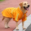 Vestuário para cães animais de chuva cães grandes cães de chuva jaqueta à prova d'água moda ao ar livre roupas respiráveis