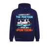 Sweats à capuche pour hommes Sweatshirts Ce qui se passe sur le ponton reste T-shirt Capitaine de bateau Prévalent Normal Manches longues Hommes Hoods