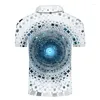 Męskie polo Vertigo Plus Rozmiar XXS-5xl Polo Shirt Wysoka jakość 3D Printed Men 2023 Modna HARAJUKU Summer Mens Shirts