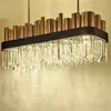 Pendant Lamps Dining Room Lights Island Lighting Hanging Wrought Iron Crystal Nordic Lamp Creative