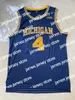 College basketbal draagt ​​Michigan Wolverines College Chris Webber #4 JUWAN HOWARD Basketball Jersey 5 Jalen Rose Jorda Poole NCAA Jerseys