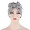 Ethnic Clothing 2023 Trendy Suede Turban Caps For Women Plain Color Muslim Hijab Scarf India African Head Wraps Turbante Mujer Headscarf