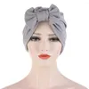 Ubranie etniczne 2023 Trendy zamszowe czapki turbanowe dla kobiet zwykły kolor muzułmański hidżab scarf Indie African Head owij Turbante Mujer Headcarf