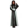 Ethnische Kleidung Ramadan Mode Muslimische Kleider Für Frauen Dubai Abaya Weibliche Vintage Islam Lose Elegante Türkische Langarm Party Kleid